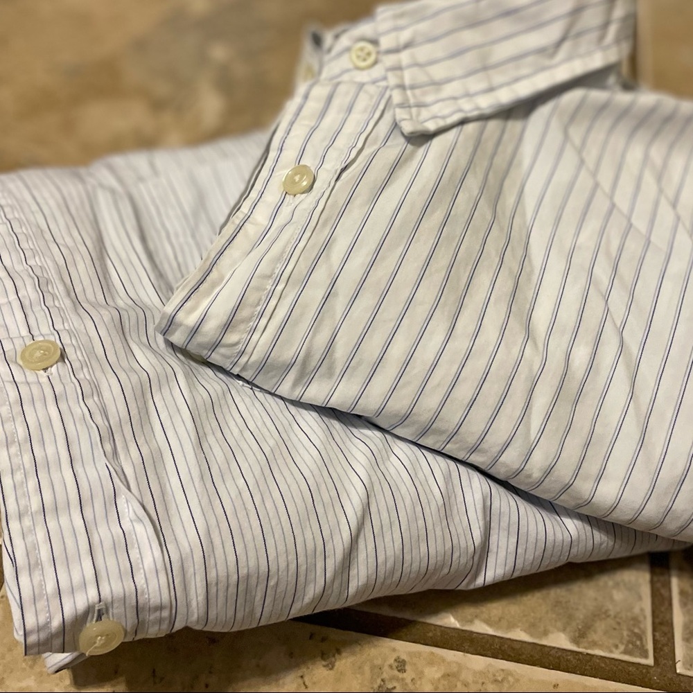 Two (2) JCrew LS button down shirts szL